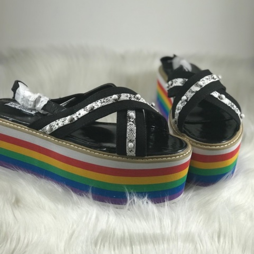 Rainbow Sally - platform chunky sandals